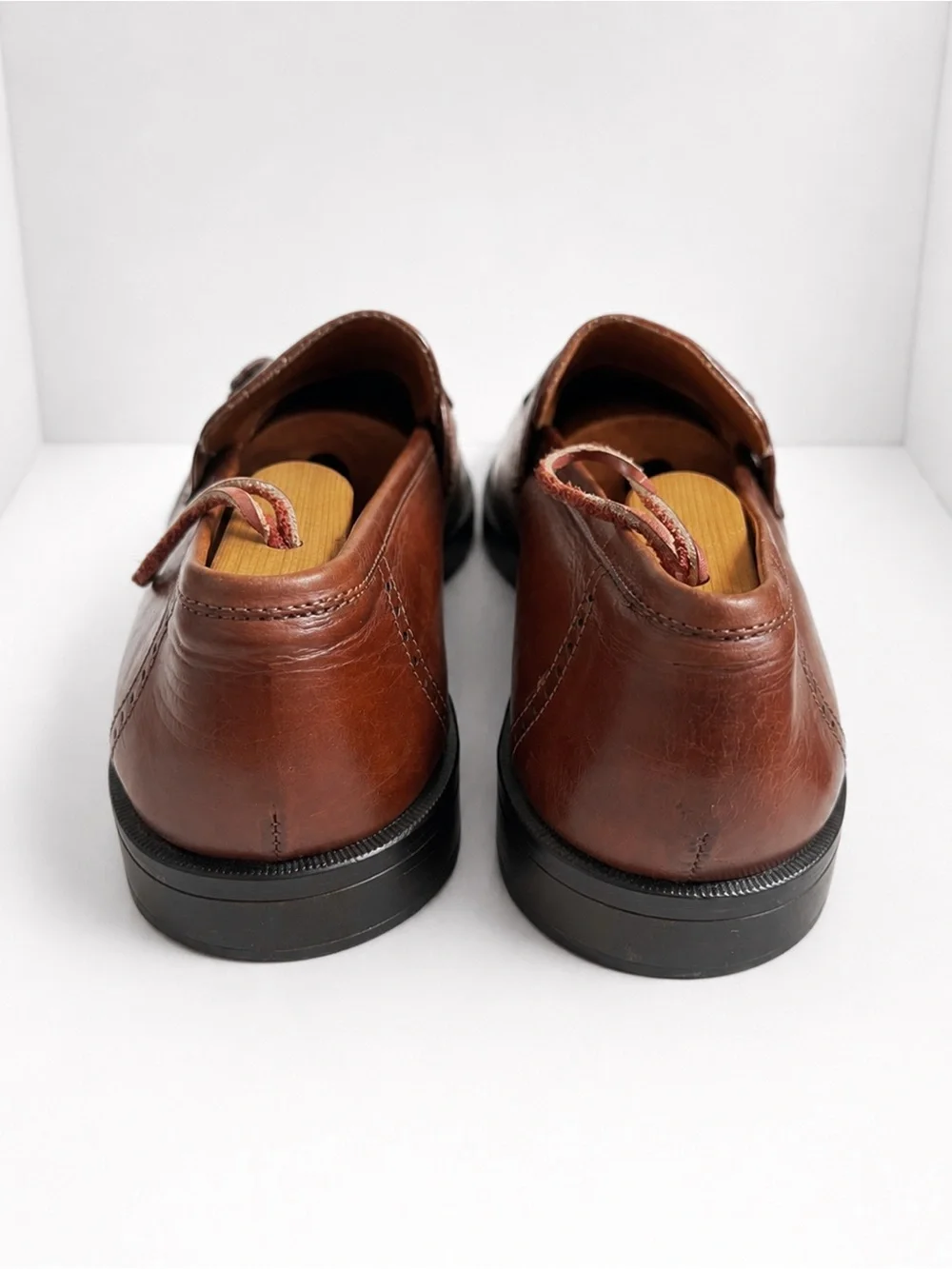 Johnston & Murphy Made in Italy Brown Leather Tassel Loafers Men’s 10 M